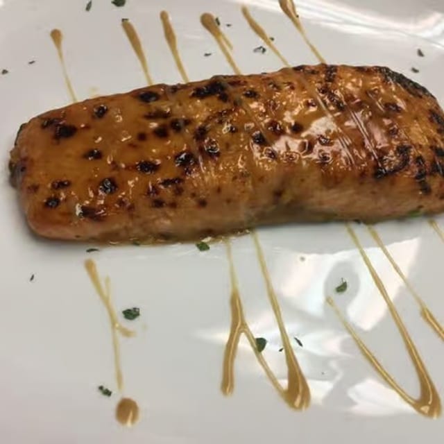 Grilled Salmon Dijon.